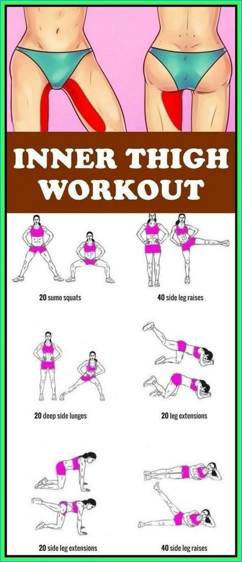 Thighs Workout, Motivasi Diet, Thigh Workout, Inner Thigh Workout, Trening Fitness, Body Workout Plan, Thigh Exercises, Trening Abs, Weight Workout