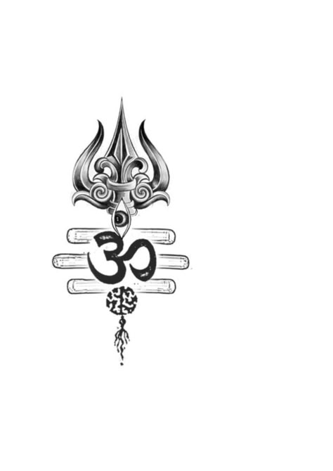 Shiva Om Tattoo, Shiv Ji Trishul, Lord Vishnu Tattoo, Shiva Art Tattoo, Shiv Ji Tattoo, Trishul Tattoo Design, Om Trishul Tattoo, Lord Shiva Tattoo, Simple Compass Tattoo