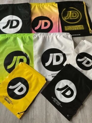 4 X JD Sports Drawstring NEW BUNDLE: All colours available Sporty Pouch Bag For Sports, Cheap Green Sports Bags, Sporty Nylon Drawstring Bag For Sports, Functional Orange Sports Bag, Cheap Sports Drawstring Bag, School Core, Sports Direct, Zara Drip, Pe Bags