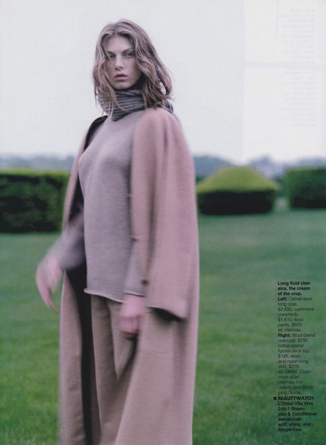 Angela Lindvall by Gilles Bensimon - Elle US Aug. 1998 Angela Glajcar, Angela Gossow, Camilla Nickerson Editorial, Elle Us, Normcore