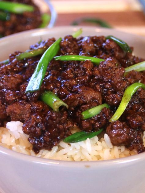 Mongolian Ground beef in 15 Minutes – Cook n' Share Asian Ground Beef Recipes, Mongolian Ground Beef, Sirloin Recipes, Minced Beef Recipes, Ground Beef Rice, Mongolian Beef Recipes, Ground Sirloin, Mongolian Beef, Mince Recipes