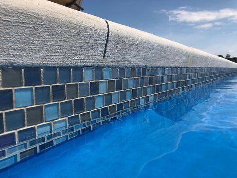 Pool Budget, Waterline Pool Tile, Pool Tile Designs, Blue Haven Pools, Pool Makeover, Pool Resurfacing, Pool Pavers, Mosaic Pool Tile, Pool Paint