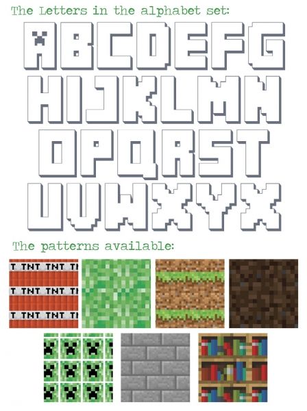 Minecraft+Letters Minecraft Letters Printable Free, Minecraft Party Banner, Minecraft Birthday Banner Printable Free, Minecraft Font Letters, Minecraft Letters Alphabet, Minecraft Lettering, Minecraft Alphabet Letters Banner, Minecraft Printables Free Templates, Minecraft Letter Banner