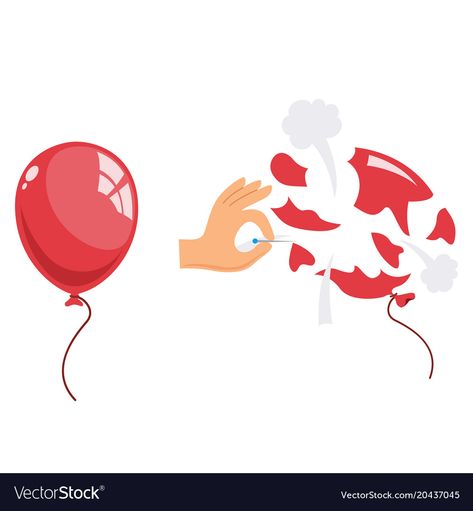 Popped Balloon Drawing, Popped Balloon, Ballon Illustration, Balloon Popping, Balloons Illustration, Balloon Vector, Balloon Games, Balloon Cartoon, Balloon Illustration