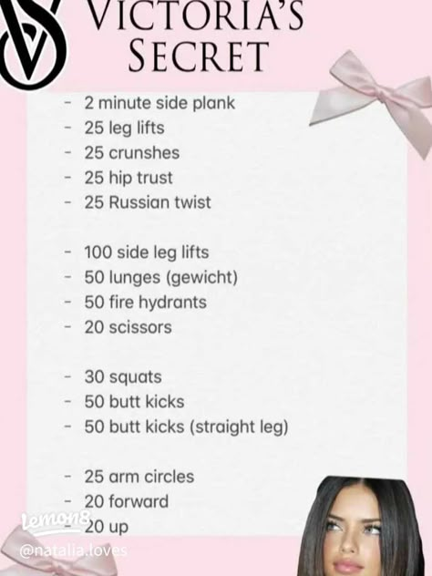 Victoria secret workout | Gallery posted by Natalia.loves | Lemon8 Vs Angel Workout, Victoria Secret Angel Workout, Vs Model Workout, Easy Morning Workout, Angel Workout, Vs Workout, Hourglass Workout, Summer Body Workout Plan, Victoria Secret Workout