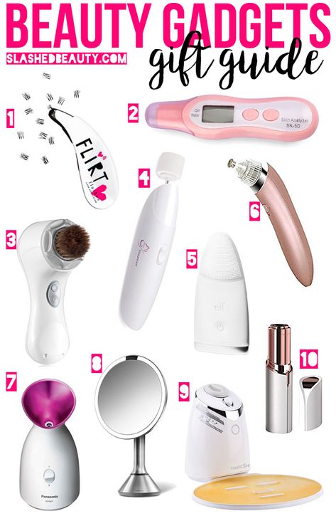 This beauty gadget gift guide is perfect when you're shopping with a beauty lover who has it all! | Slashed Beauty Gadget Tecnologici, Beauty Gift Guide, Youtube Makeup, Beauty Gadgets, Gadget Gifts, Beauty Lover, Beauty Ideas, Beauty Life, Skin Care Tools