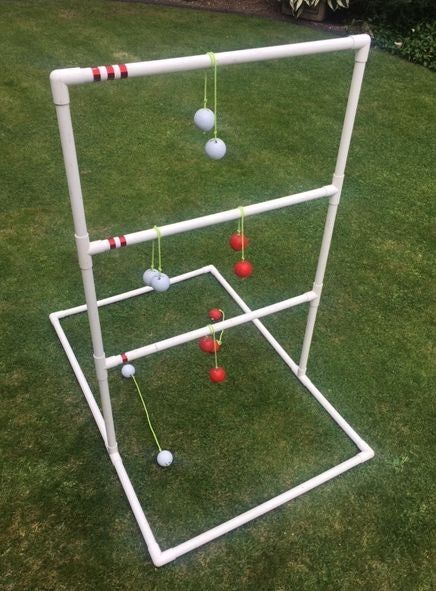 Build a Ladder Golf Game : 3 Steps (with Pictures) - Instructables Diy Ladder Golf, Build A Ladder, Ladder Game, Ladder Golf, Ladders Game, Diy Yard Games, Colored Tape, Game To Play, Gross Motor Activities