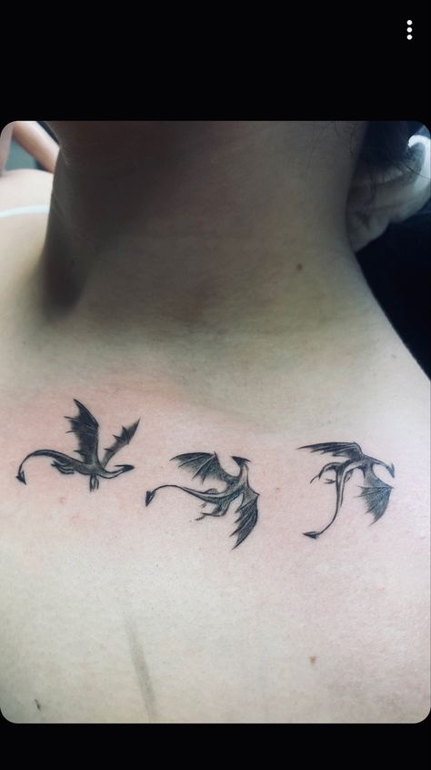 Dainty Dragon Tattoo, Acotar Tattoo Ideas, Acotar Tattoos, Game Of Thrones Tattoo, Bookish Tattoos, Fantasy Tattoos, Dragon Tattoo Designs, Dragon Tattoo, White Art