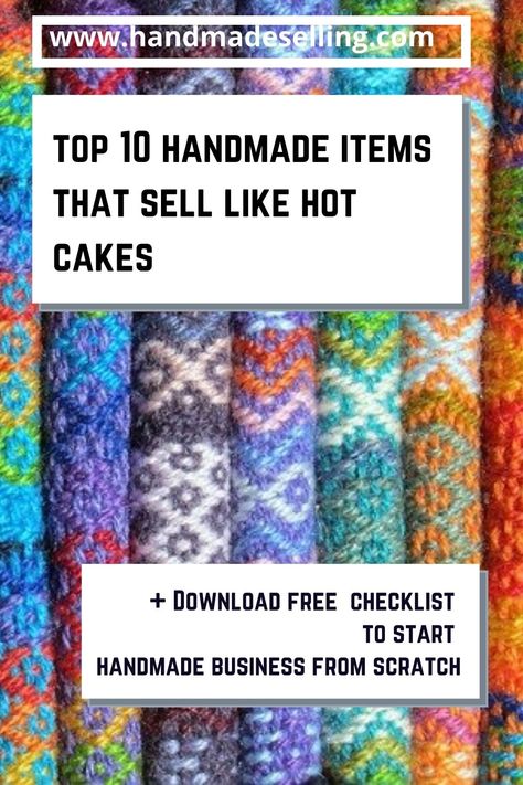 Know How To Go About Starting A Handmade Business + Download A Free Checklist To Start Handmade Business How To Start A Knitting Business, How To Start A Craft Business, Knitting Business Ideas, Sewing Business Ideas, Handmade Business Ideas, Quilt Business, Learning Marketing, Knitting Business, Selling Crafts Online