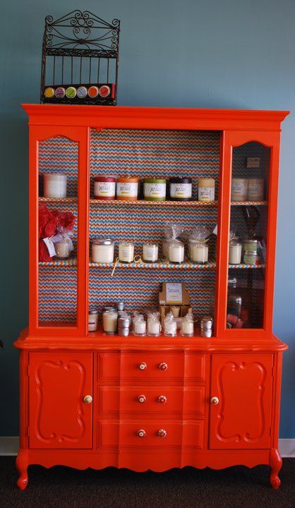 love it China Cabinet Redo, Redone Furniture, Furniture Transformation, Kitchen Cabinets Painted, Repurposed Junk, Muebles Shabby Chic, Redo Cabinets, Hutch Makeover, Cabinets Painted