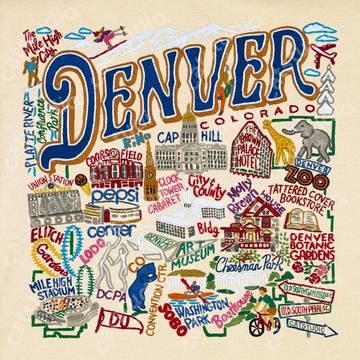 Cities Home Decor & Gifts Collection by catstudio – Tagged "art-print"– Page 2 – catstudio California Geography, City Home Decor, Petaluma California, Denver Zoo, Embroidered Pillows, Denver Art Museum, Denver Art, Brown House, Washington Park