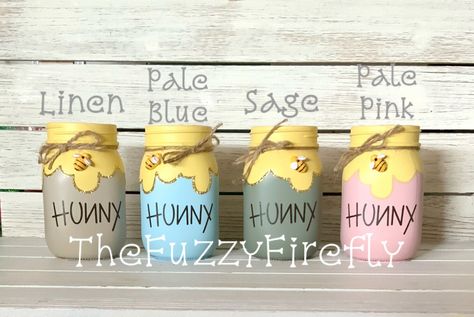 Bee Baby Shower Centerpieces, Bumble Bee Baby Shower, Mommy To Bee, Candy Holder, Bee Baby Shower, Honey Pot, Baby Bee, Baby Shower Centerpieces, Simple Gifts