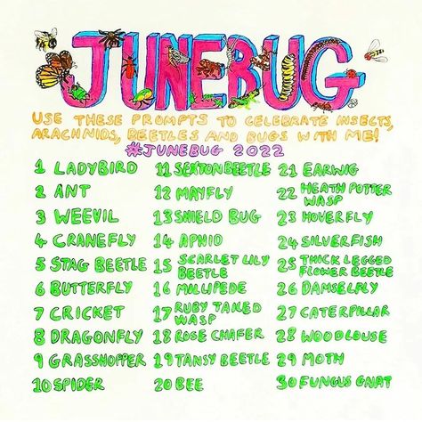 January Art Challenge, June Art Challenge, Month Of Drawing Prompts, June Drawing Challenge, June Art Challenge 2024, August Drawing Prompts, July Drawing Challenge, Art Prompts Ideas, Fork Art