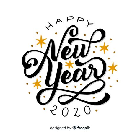 Happy New Year Calligraphy, Happy New Year Lettering, New Year Lettering, Happy New Year Typography, Happy New Year Letter, Quotes Whatsapp, Dp Whatsapp, 1st January, Holiday Fonts