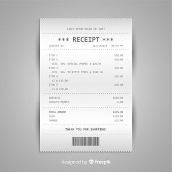 Premium Vector | Receipt template with flat design Invoices Design, Accounting Process, Ups Delivery, Invoice Design, Receipt Template, Documents Organization, Invoice Template, Price List, Flat Design