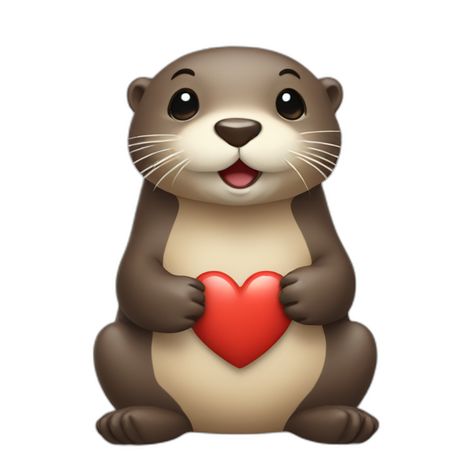 AI emoji generated from the prompt: otter with a heart Otter Icon, Iphone Emoji Icons, Cute Ios Emoji, In Love Emoji, Ios Stickers, Pink Emojis, Emojis Aesthetic, Ios Emojis, Bear Emoji