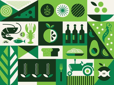 Whole Foods Gift Card, Steve Wolf, Gift Card Design, 타이포그래피 포스터 디자인, Food Gift Cards, Food Graphic Design, Illustration Food, Whole Foods, Pattern Illustration