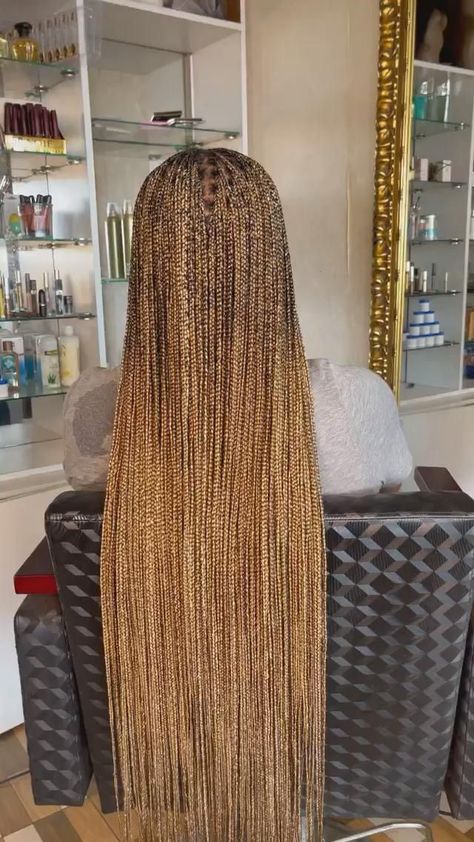 27 30 613 Knotless Braids, 613/27/30 Box Braids, 27 And 613 Knotless Braids, 4/27/30 Braids, Honey Blonde Knotless Braids, Braiding Hair Colors, Braids Styling, Blonde Box Braids, Big Box Braids Hairstyles