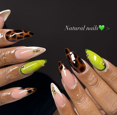 Nail Ideas For Black Women, Nurse Nails, Tiger Nails, October Calendar, Stunning Nail Designs, Leopard Prints, Simple Gel Nails, Minimal Nails, Nail Candy