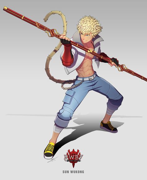 Sun Wukong Rwby, Rwby Sun, Manga Ideas, Male Anatomy, Rwby Comic, Team Rwby, Rwby Fanart, Rwby Anime, Air Gear