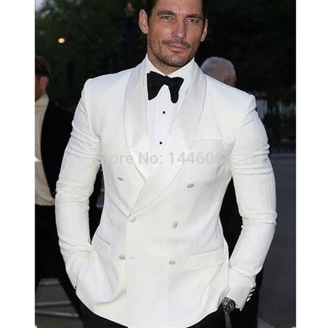 >> Click to Buy << 2017 Summer Style Custom Made White Blazer Double Breasted Men Suit Groom Tuxedo Bespoke Wedding Suits For Men Jacket+Pants+Bow #Affiliate Men Suit Wedding, Men Suits Wedding, Wedding Dress Suit, Double Breasted Tuxedo, Suit Man, Black Suit Wedding, Blue Suit Men, Suits Prom, Man Blazer