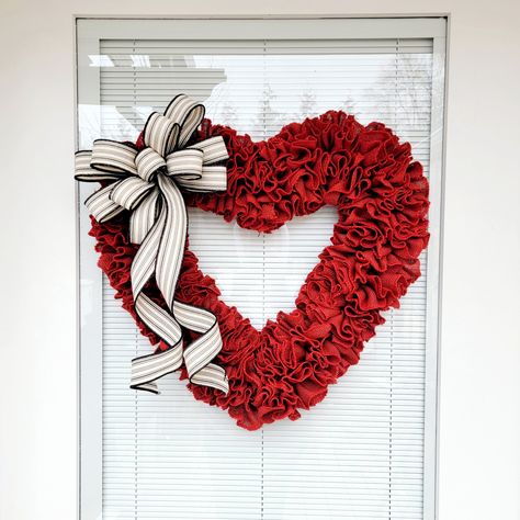 Heart wreath diy