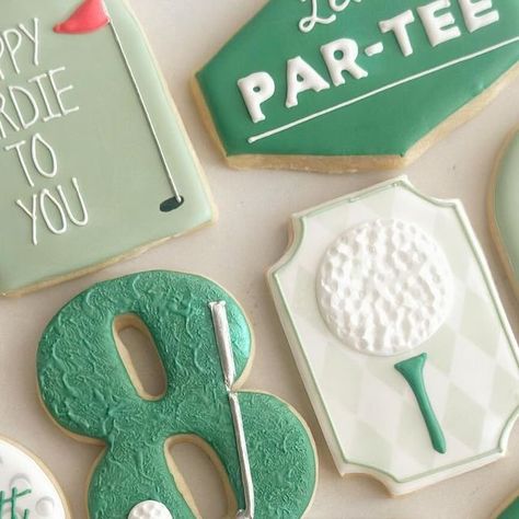 Hole In One First Birthday Cookies, Golf Cookies, First Birthday Cookies, My First Baby, Making Cookies, Decorating Cookies, Golf Party, Golf Theme, Golf Birthday