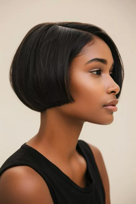 Ear Length Bob, Short Hair Bobs, Wavy Hair Styles, Hair Shape, Bob Hair Style, Bob Ideas, Short Bob Styles, Black Hairstyle, Trendy Bob Hairstyles