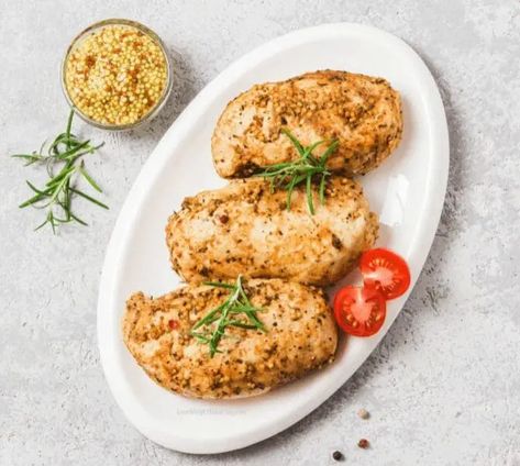 300 Calorie Meals (50 Healthy Recipes) - Lose Weight By Eating Baked Chicken Breast Tenders, Healthy Honey Mustard Chicken, Under 300 Calorie Meals, Healthy Honey Mustard, Baked Chicken Tenders Healthy, Honey Chicken Breast, Honey Mustard Chicken Breast, Recipes Under 300 Calories, Chicken Breast Tenders