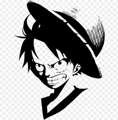 luffy clipart - luffy one piece black and white One Piece Logo Black And White, Luffy Black And White, White Png Transparent, One Piece Black And White, Pfp Black And White, Black And White Png, One Piece Logo, Black And White One Piece, Black And White Logo