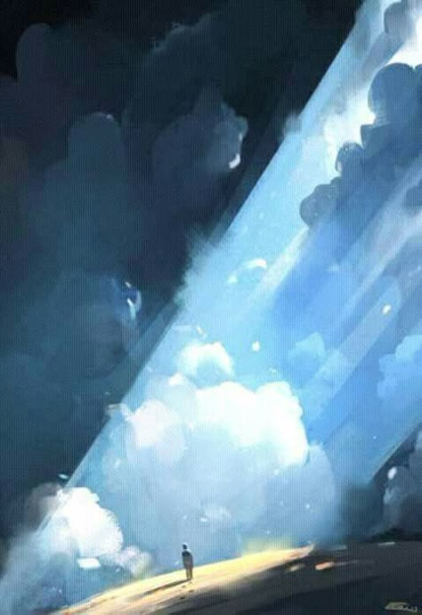 Sunlight Drawing, Sky Concept Art, Sunlight Art, Art Youtube, Fantasy Art Landscapes, Fantasy Concept Art, Landscape Illustration, 판타지 아트, Environment Concept Art