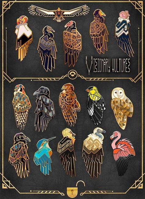 World Birds, Enamel Pin Collection, Bird Pins, Pretty Pins, Cool Pins, Arte Fantasy, Jewelry Pins, Cute Pins, Creature Art