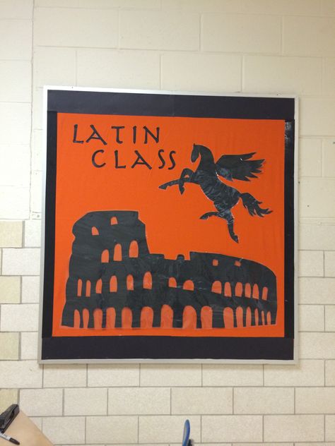 Latin class. Greco- Roman pottery bulletin board. Latin Classroom Decorations, Greek Classroom Display, Roman Classroom Display, Greek And Latin Roots Bulletin Board, Latin Classroom, Roman Pottery, Greco Roman, Teaching Life, Classroom Posters