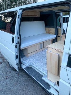 VW T4 Campervan Ausbau - housegemacht.de Vw T4 Camper Layout, Vw T4 Interior Ideas, Vw T4 Camper Interior Ideas, Vw T3 Interior Ideas, Vw T5 Camper Interior Ideas, Vw Campervan Interior, T4 Camper Interior Ideas, Vw Transporter Campervan, Vw T4 Camper