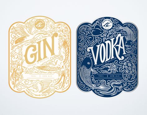 Alcohol Graphic Design, Bottle Branding Design, Gin Logo Design, Alcohol Bottle Packaging, Drink Bottle Design, Alcohol Label Design, Bottle Design Ideas, Whiskey Bottle Design, Gin Logo