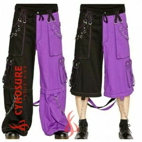 Goth Pants, Tripp Pants, Gothic Pants, Tokyo Street Fashion, Purple Pants, Punk Outfits, Baggy Pant, Grunge Style, Edgy Outfits