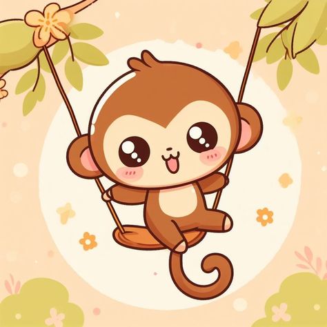 Adorable animal illustrations that bring joy to life! 🐾 Perfect for T-shirts, stickers, logos, and coloring books. Explore the cuteness and add a touch of whimsy to your projects. DM me to bring these charming creatures to your brand! 🌈🎨 #AnimalArt #CuteIllustrations #TShirtDesign #StickerArt #DMtoCollaborate Kawaii Monkey, Monkey Cute, Art Kits For Kids, Bond Paper Design, Fluffy Kittens, Animal Doodles, Easy Drawings For Kids, Animal Illustrations, Chibi Characters