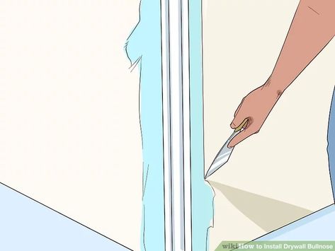 Bullnose Corners Drywall, Bullnose Corners, How To Install Drywall, Drywall Corners, How To Patch Drywall, Drywall Installation, Corner Wall, Square Bead, Drywall