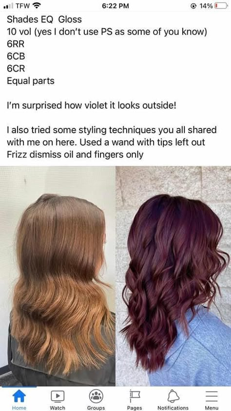 Burgundy Redken Formula, Redken Red Violet Hair Color Formulas, Burgandy Shades Eq Formula, Lanza Red Formulas, Red Hair Toner Formula, Redken Shades Eq Purple Formulas, Redken Shades Eq Maroon Formula, Rusk Hair Color Formulas Red, Shades Eq Dark Red Formula