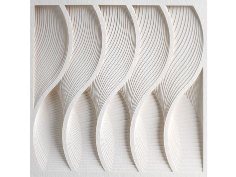 Visual, Tactile, and Intuitive | American Craft Council artwork by Matt Shlian Matt Shlian, Architecture Origami, Frieze Magazine, Abstract Paper, Parametric Design, Wavy Lines, Principles Of Design, Yacht Design, 3d Texture