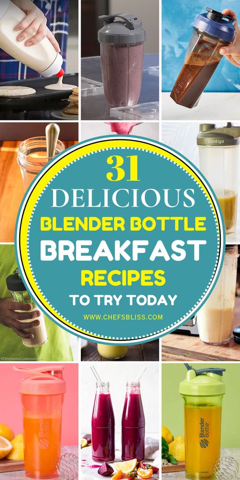 Blender Bottle breakfast recipes are a quick and convenient way to start your day with a nutritious meal. These 31+ recipes offer a variety of options, from protein-packed smoothies to oats and shakes, all made effortlessly with your Blender Bottle. Perfect for busy mornings, these recipes will keep you fueled and satisfied throughout the day. Blender Bottle Protein Shake Recipes, Blender Bottle Protein Shakes, Blender Bottle Recipes, Banana Protein Shake, Protein Packed Smoothies, Pumpkin Spice Smoothie, Almond Smoothie, Beet Smoothie, Coconut Protein