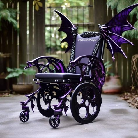 Fantasy Disabilities, Wheelchair Cosplay, Dragon Lore, Disabled Fashion, Crutches Accessories, Wheelchairs Design, Wheelchair Fashion, Walker Accessories, Wheelchair Accessories