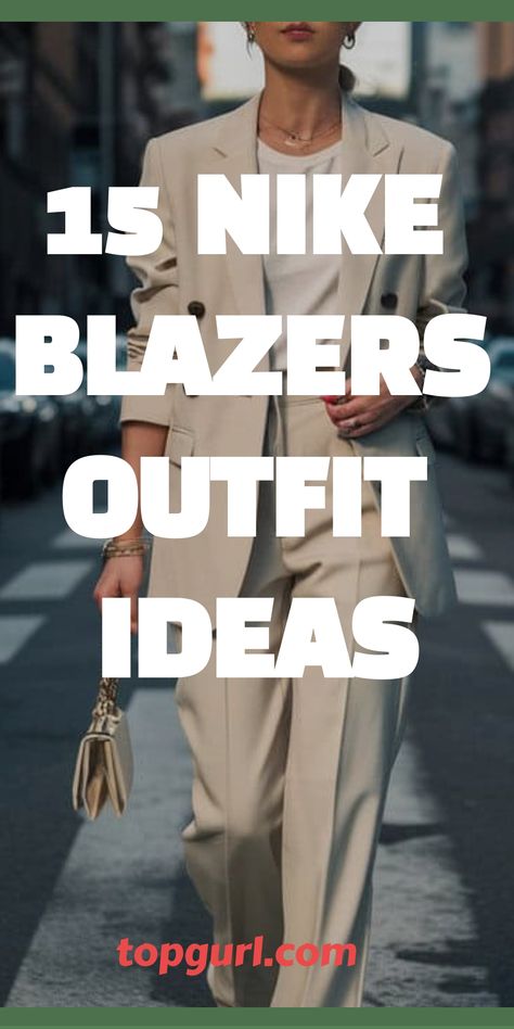 15 Nike Blazer Outfit Ideas That’ll Make You the Coolest Kid on the Block Nike Blazers Outfit Ideas, Check Blazer Outfit, Blazer Casual Outfit, Nike Blazers Outfit, Woman Tips, Nike Blazers, Aesthetic Outfit Ideas, Fashion Fail, Checked Blazer