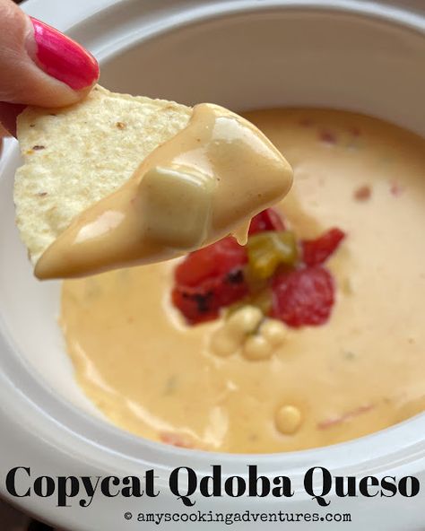 Copycat Qdoba Queso Qdoba Queso Recipe, Copycat Qdoba, Queso Recipe, Queso Dip, Fire Roasted Tomatoes, Monterey Jack, American Cheese, Monterey Jack Cheese, Fire Roasted