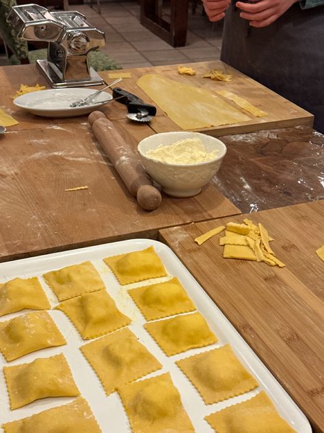 #pasta #cooking #ravioli #yummy #aesthetic Fresh Pasta Aesthetic, Homemade Pasta Aesthetic, Pasta Making Aesthetic, Cooking Pasta Aesthetic, Ravioli Aesthetic, Papas Games, Pizza Trailer, Pasta Aesthetic, Yummy Aesthetic