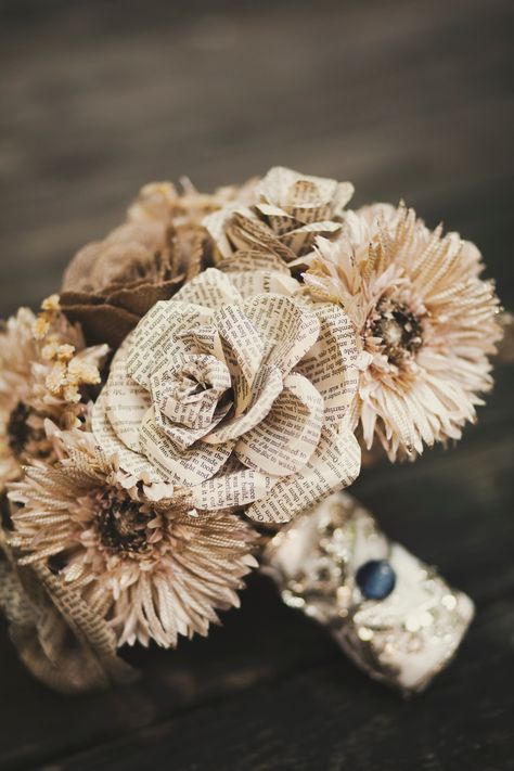 Burlap Bouquet, Wedding Wows, Fayetteville Arkansas, Beautiful Bouquets, November Wedding, Rustic Weddings, Burlap Flowers, Paper Flower Bouquet, Book Marks