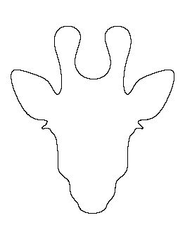 Giraffe Head Pattern Giraffe Silhouette Template, Giraffe Head Drawing, Free Printable Patterns, Giraffe Crafts, Coloring Crafts, Giraffe Head, Giraffe Painting, Giraffe Art, Animal Patterns