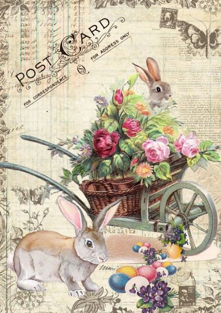 Vintage Easter Printables, Bunny Templates, Vintage Easter Postcards, Vintage Easter Cards, Free Vintage Printables, Easter Printables Free, Easter Prints, Easter Images, Easter Pictures