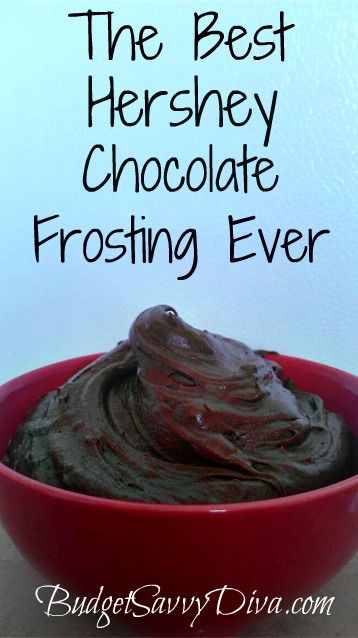 The Best Hershey Chocolate Frosting Recipe ~ Never buy canned frosting ever again Hershey Chocolate Frosting Recipe, Hersheys Chocolate Frosting, Special Deserts, Icing Chocolate, Chocolate Frosting Recipes, Canned Frosting, Brownie Desserts, Baking Cocoa, Hershey Chocolate