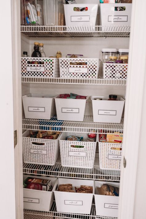 College Pantry Organization, Dollar Tree Bins Organizing Ideas, Inexpensive Pantry Organization, Pantry Organization Ideas Dollar Stores, Kitchen Organization Ideas Dollar Store, Apartment Pantry Organization, Pantry Organization Dollar Tree, Dollar Tree Pantry Organization Ideas, Closet Pantry Organization